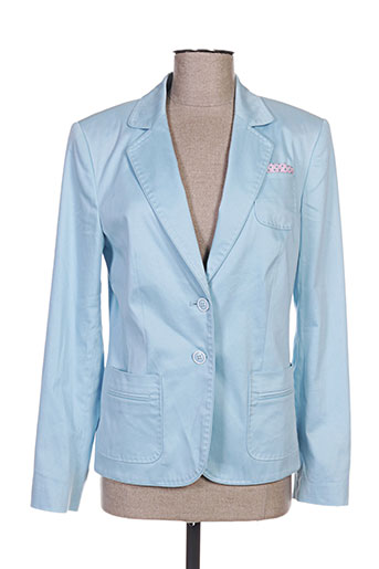 white label vestes femme de couleur bleu