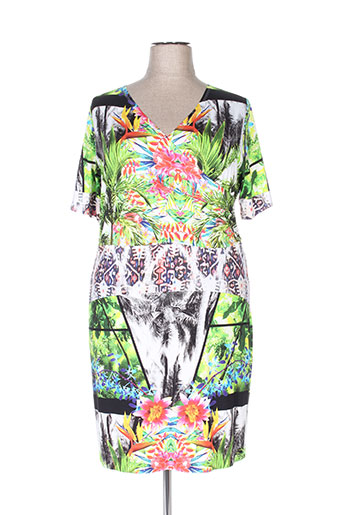 bleu d'azur robes femme de couleur vert