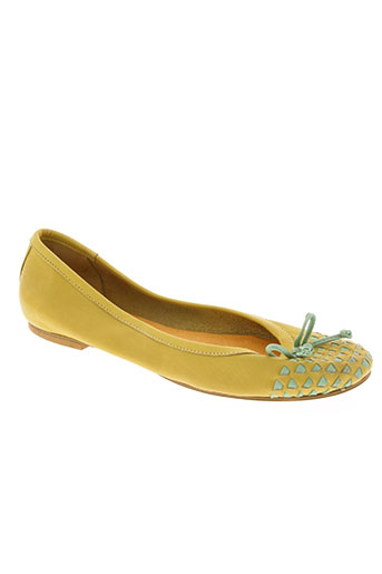 karston chaussures femme de couleur jaune