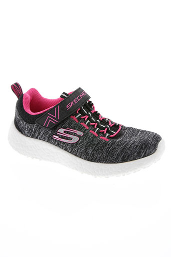 skechers chaussures fille de couleur noir