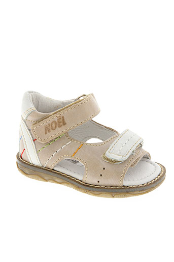 noël chaussures garçon de couleur beige