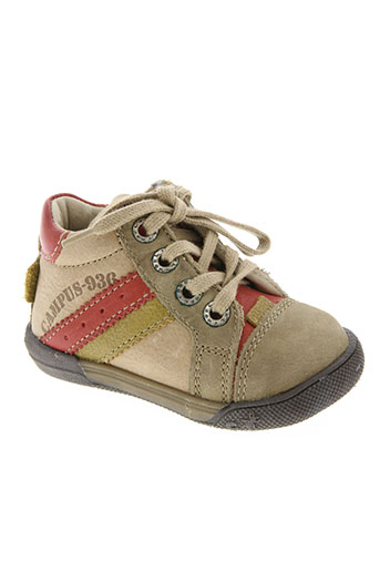 noël chaussures garçon de couleur beige