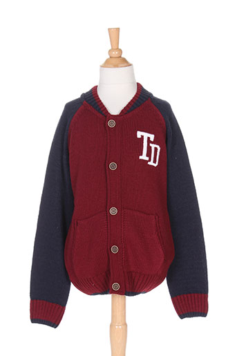 tiffosi gilets garçon de couleur rouge