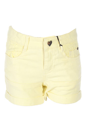 ikks shorts / bermudas fille de couleur jaune
