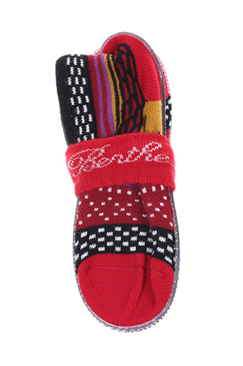 berthe aux grands pieds chaussures enfant de couleur rouge