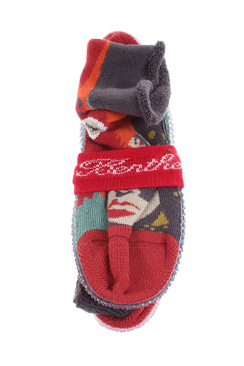 berthe aux grands pieds chaussures garçon de couleur rouge