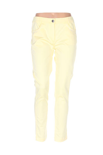 les filles de neaux pantalons femme de couleur jaune