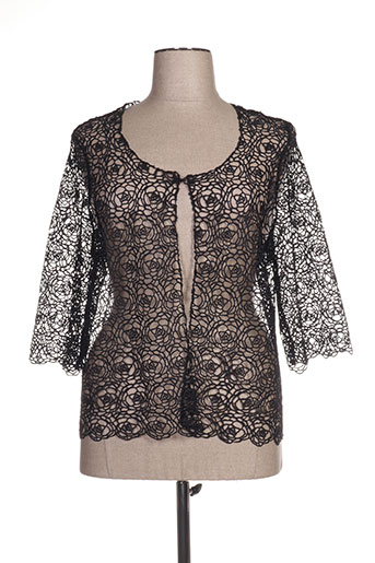 jean delfin gilets femme de couleur noir