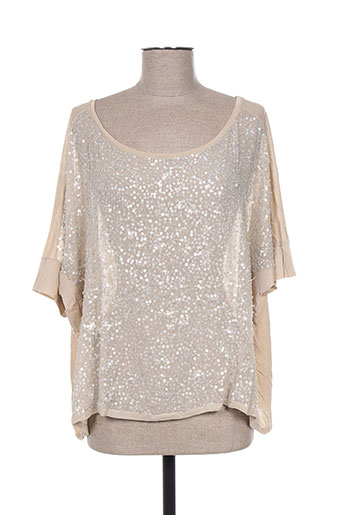 charlie joe t-shirts femme de couleur beige