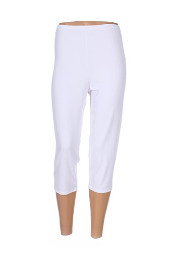 telmail pantalons femme de couleur blanc