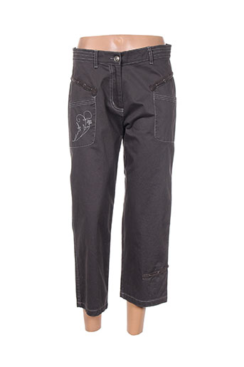 lucchini pantacourts femme de couleur gris