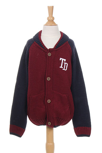 tiffosi gilets garçon de couleur rouge