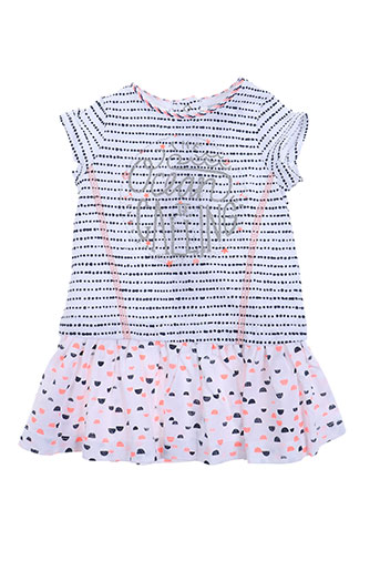 3 pommes robes fille de couleur blanc