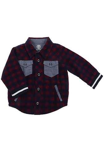 timberland chemises garçon de couleur rouge