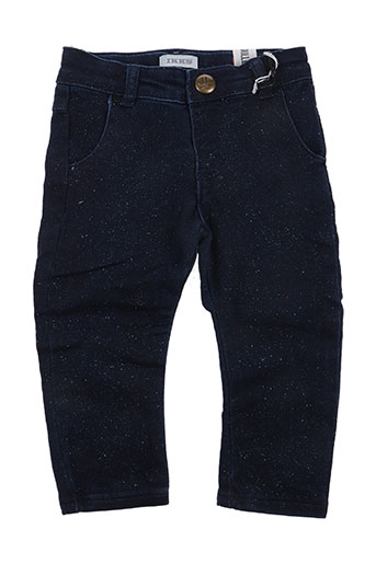 ikks jeans fille de couleur bleu