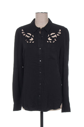 teddy smith chemises femme de couleur noir