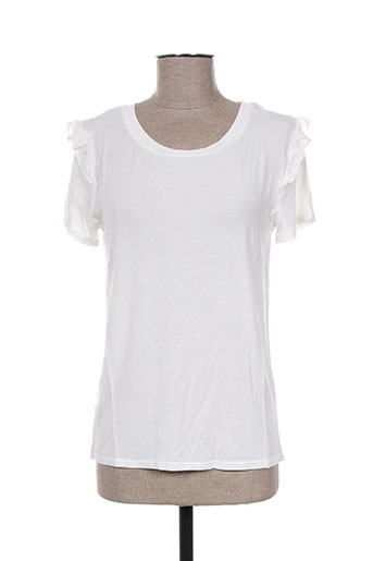 teddy smith t-shirts femme de couleur blanc