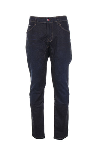 pull in jeans homme de couleur bleu