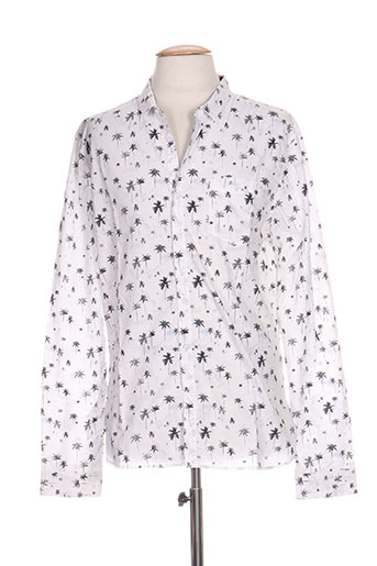 teddy smith chemises garçon de couleur blanc