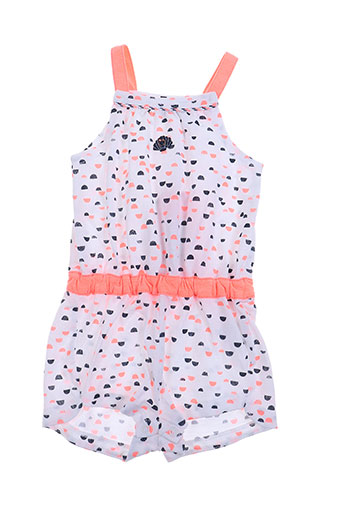 3 pommes combinaisons fille de couleur rose