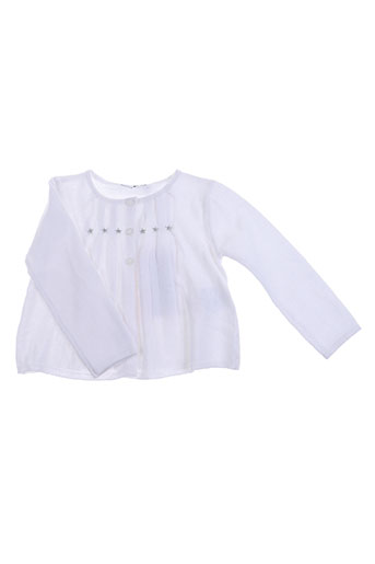 3 pommes gilets fille de couleur blanc