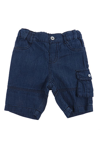 3 pommes shorts / bermudas garçon de couleur bleu
