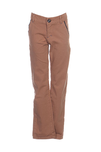 jean bourget pantalons garçon de couleur marron