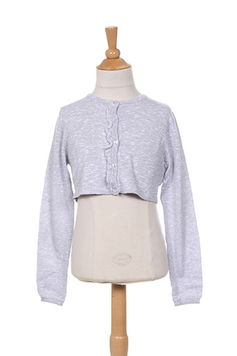 3 pommes gilets fille de couleur gris