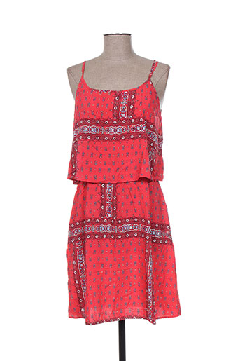 pepe jeans robes fille de couleur rouge