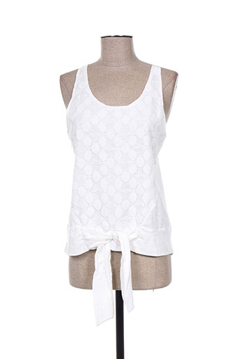 teddy smith chemises fille de couleur blanc