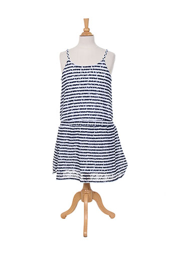3 pommes robes fille de couleur bleu