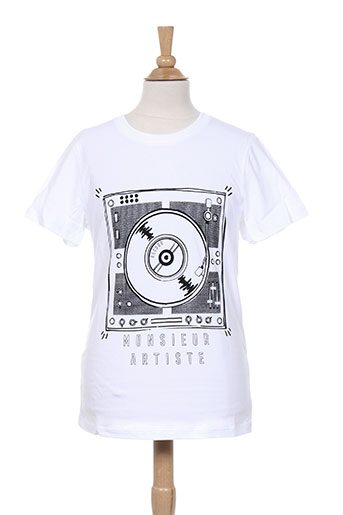 jean bourget t-shirts garçon de couleur blanc