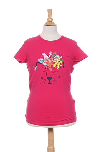 catimini t-shirts fille de couleur rose