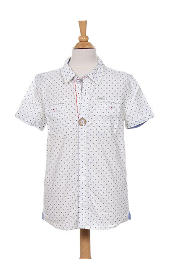 pepe jeans chemises garçon de couleur blanc