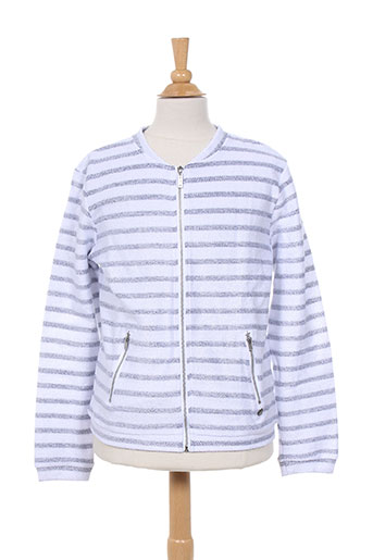 3 pommes gilets fille de couleur bleu