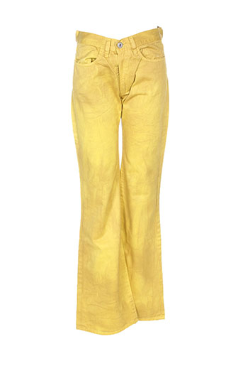 diesel pantalons femme de couleur jaune
