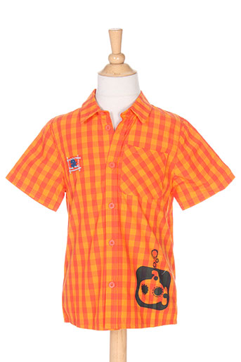tuc tuc chemises garçon de couleur orange