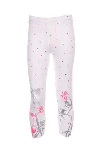 3 pommes pantalons fille de couleur blanc