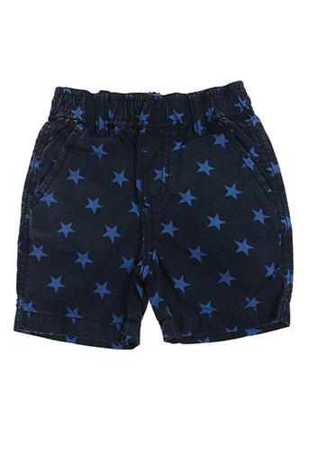 3 pommes shorts / bermudas garçon de couleur bleu