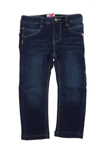 absorba pantalons fille de couleur bleu
