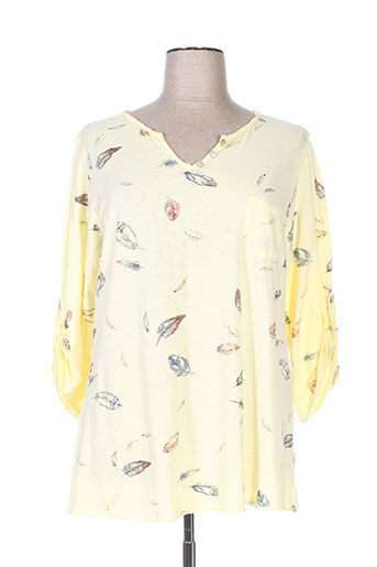 piment rouge t-shirts femme de couleur jaune