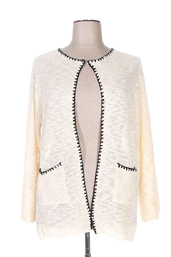 piment rouge gilets femme de couleur beige