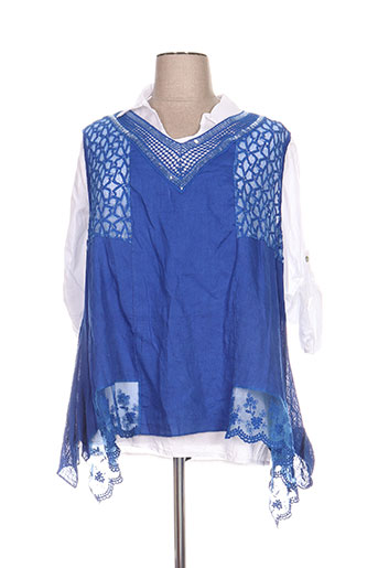 piment rouge tuniques femme de couleur bleu