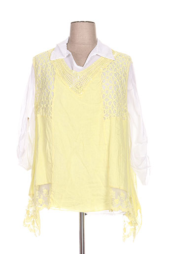 piment rouge tuniques femme de couleur jaune