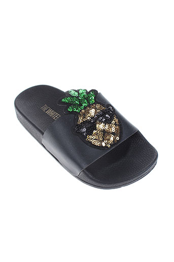 thewhitebrand chaussures fille de couleur noir
