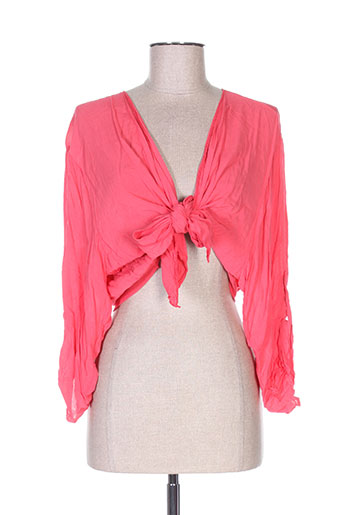 piment rouge vestes femme de couleur rose