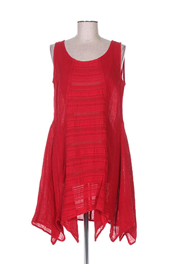 bohéme tuniques femme de couleur rouge