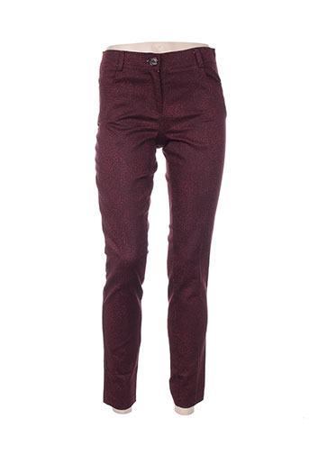jus d'orange pantalons femme de couleur rouge