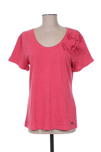 bleu salé t-shirts femme de couleur rose