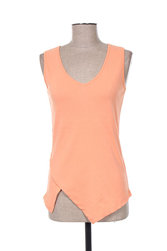 marble t-shirts femme de couleur orange